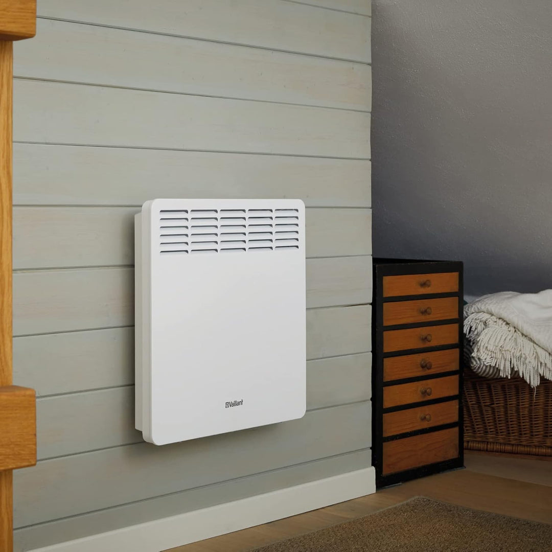 Vaillant eloMENT VER 150/5 Wandkonvektor für ca. 15 m2 (weiss), 230V, 1,5 kW Heizleistung, Elektrohe