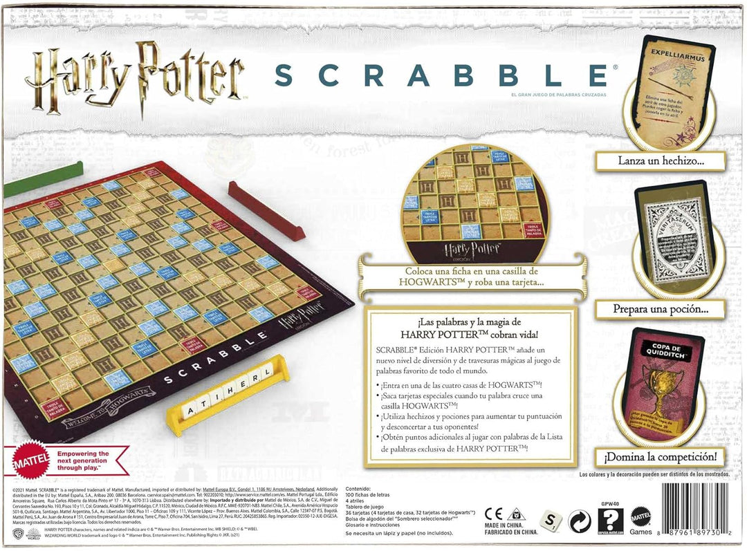 Mattel Games Scrabble Harry Potter spanische Sprachversion Spanien Multi, Spanien Multi