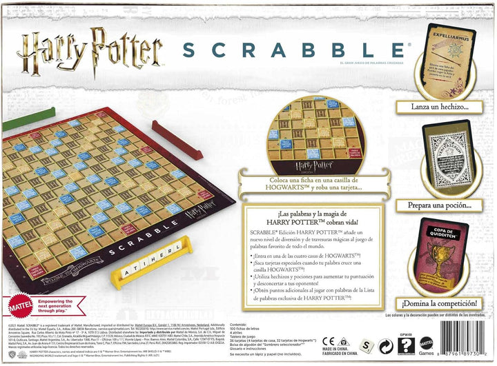 Mattel Games Scrabble Harry Potter spanische Sprachversion Spanien Multi, Spanien Multi
