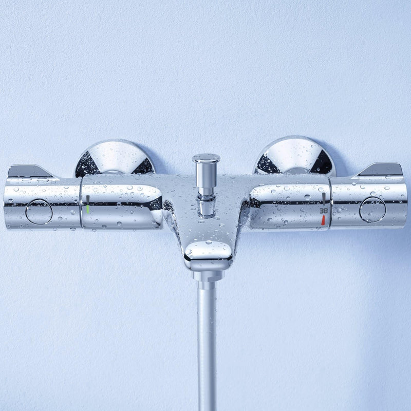 Grohe Grohtherm 800 Thermostate (Thermostat-Wannenbatterie, DN 15) chrom, 34567000 & Euphoria Cosmop