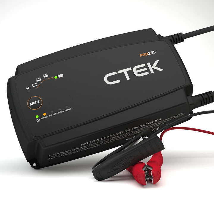 CTEK PRO25S, 25A, Batterieladegerät 12V Und Stromversorgung, Batteriepfleger, Ladegerät LiFePO4, Lit