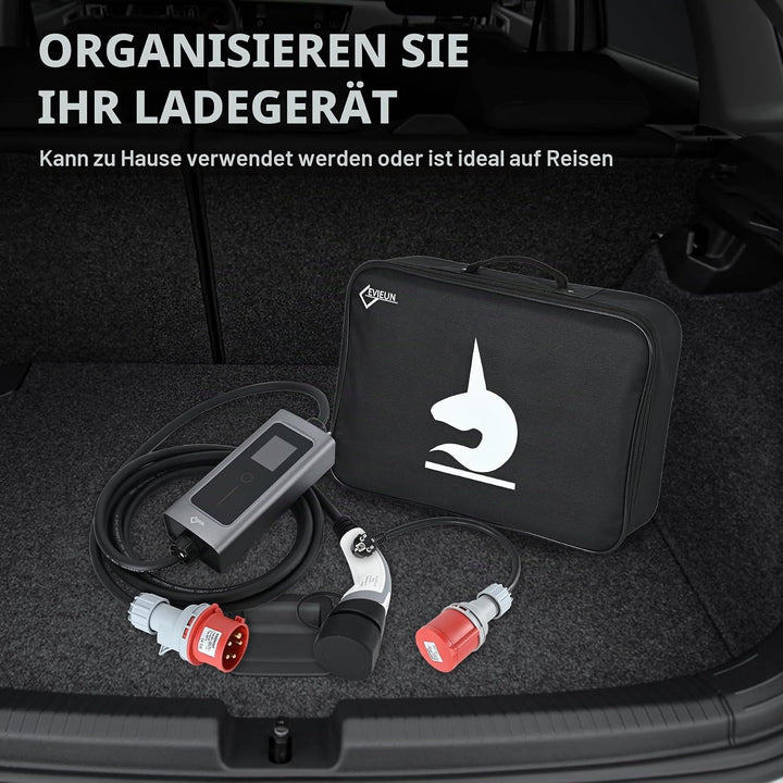 EVIEUN EV Ladekabel Typ 2 11 kW 3-Phasen 6-16 A 5 M, EV-Ladegerät Ladekabel CEE auf Typ 2 mit Allen