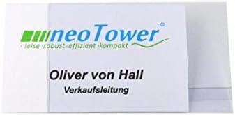 25 Stück Namensschilder, Ausweishüllen aus Hart-PVC mit Magnet 90x55 mm