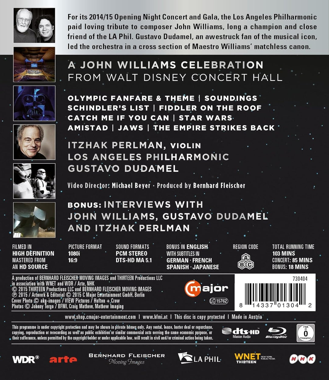 A John Williams Celebration (Opening Gala Concert - Los Angeles 2014) [Blu-ray], Blu-ray