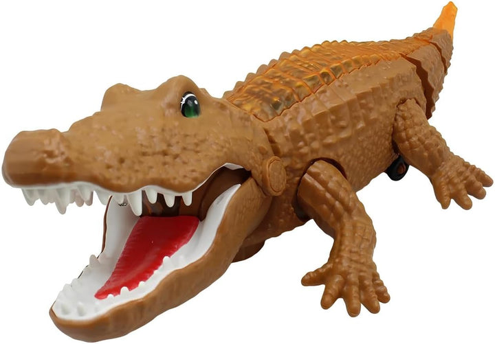 Ferngesteuertes Krokodil, gross, 38 cm, Riesen-Alligator mit Musik, realistische Geräusche, Gehen, d