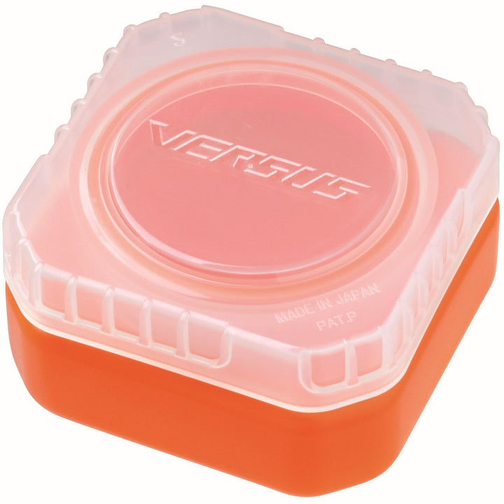 Meiho Liquid Pack VS L425 orange 8x8x4,4cm - Köderbox zum Flavourn von Gummifischen & Jigs, Angelbox