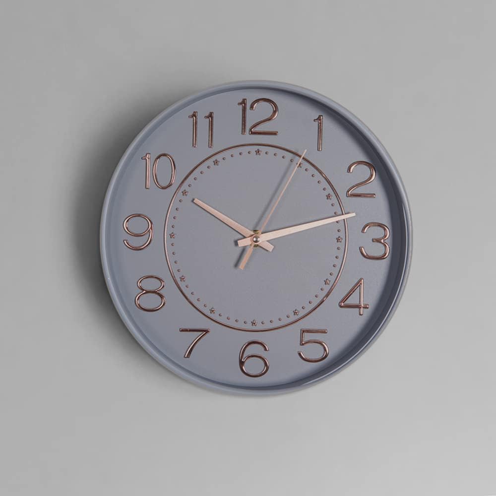 HZDHCLH Kinder Wanduhr Funk-Wanduhr,25cm Wanduhr Kinder Lautlos Funkuhr,Zeit Automatische Umstellung