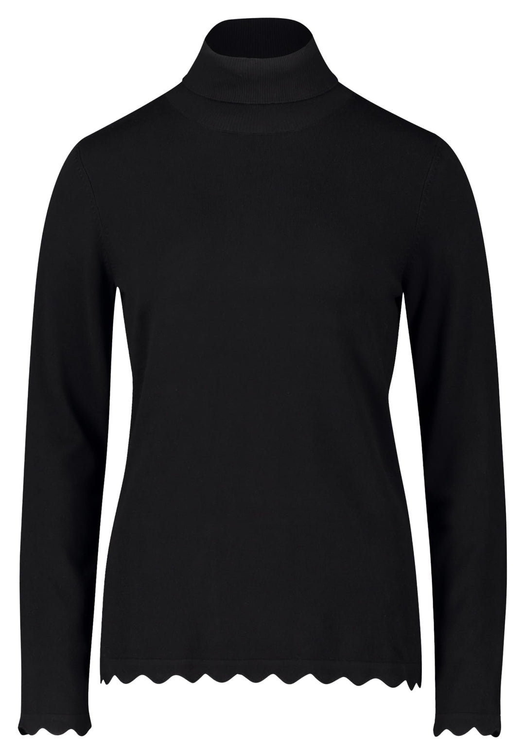 Betty Barclay Damen Feinstrickpullover mit Wellenstruktur 46 Schwarz, 46 Schwarz