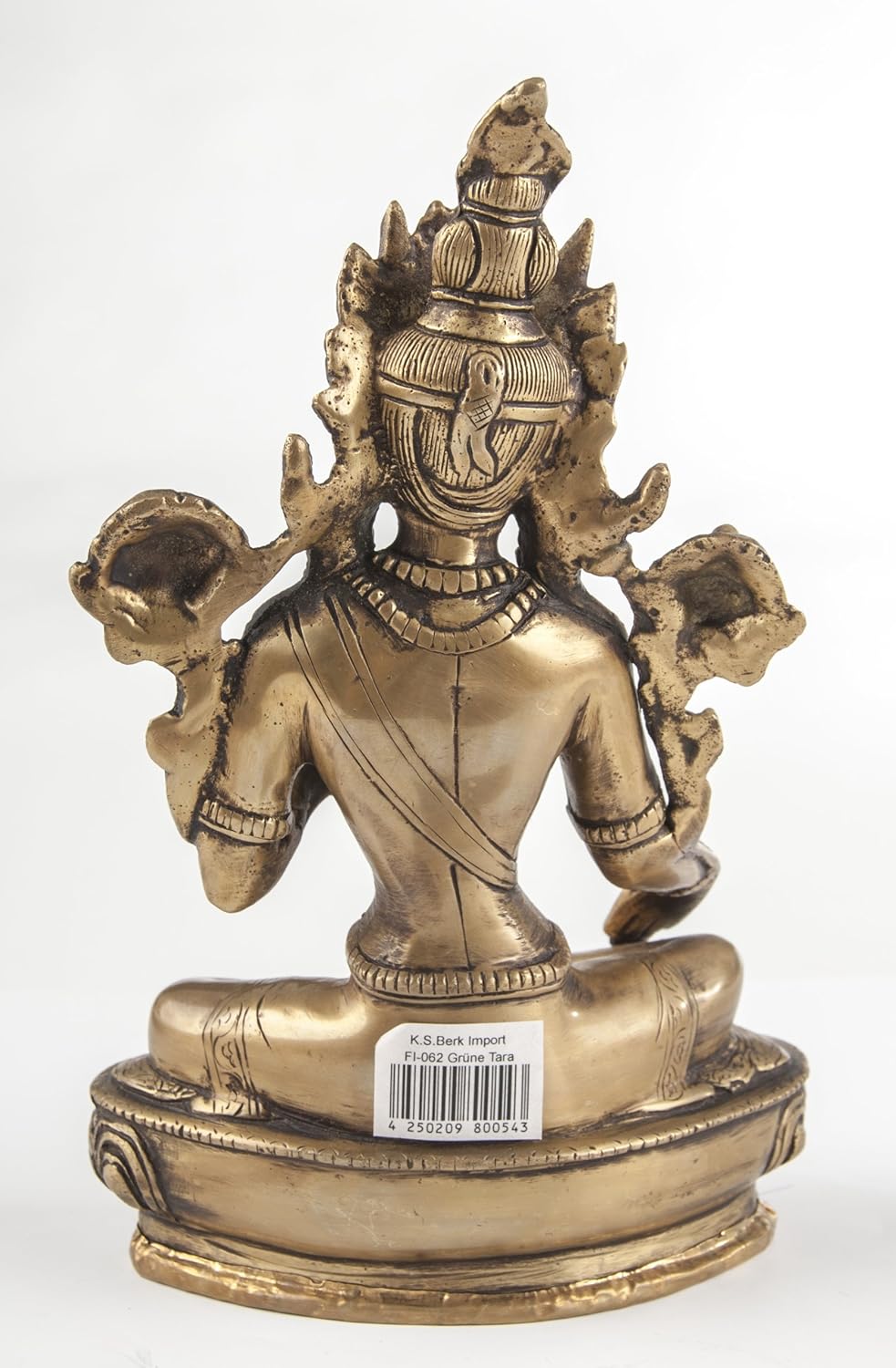 Berk FI-062 Statuen - grüne Tara, Messing, 21 cm hoch