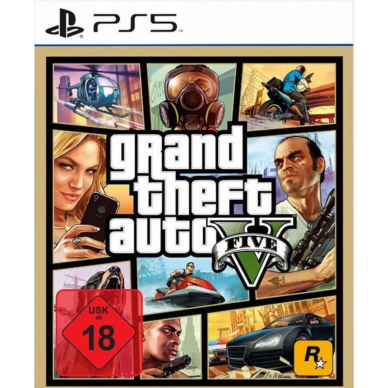 GTA 5 - Grand Theft Auto V für PS5 (100% UNCUT) (Deutsche Verpackung)