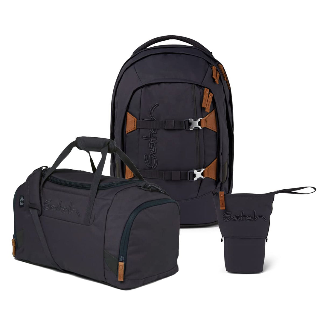 Satch Pack Pencil Slider Edition Schulrucksack Set 3tlg. mit Sporttasche (Nordic Grey), Nordic Grey