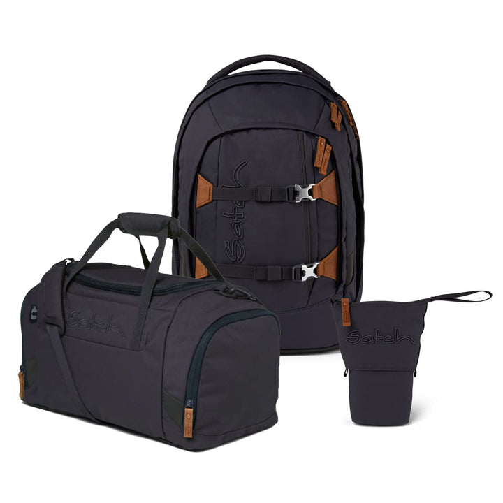 Satch Pack Pencil Slider Edition Schulrucksack Set 3tlg. mit Sporttasche (Nordic Grey), Nordic Grey