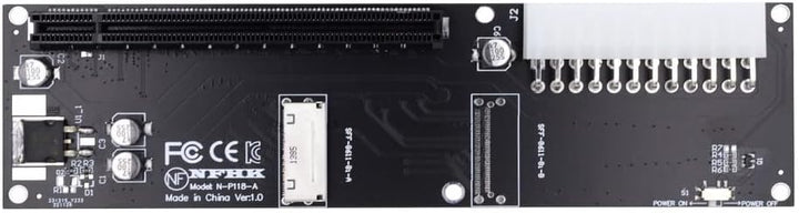 xiwai Oculink SFF-8612 8611 8X auf 16x PCIE PCI-Express Adapter mit ATX 24pin Power Port für Mainboa