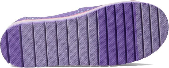 TOMS Mädchen Alpargata Plattform 30 EU Passionflower Glimmer Twill, 30 EU Passionflower Glimmer Twil