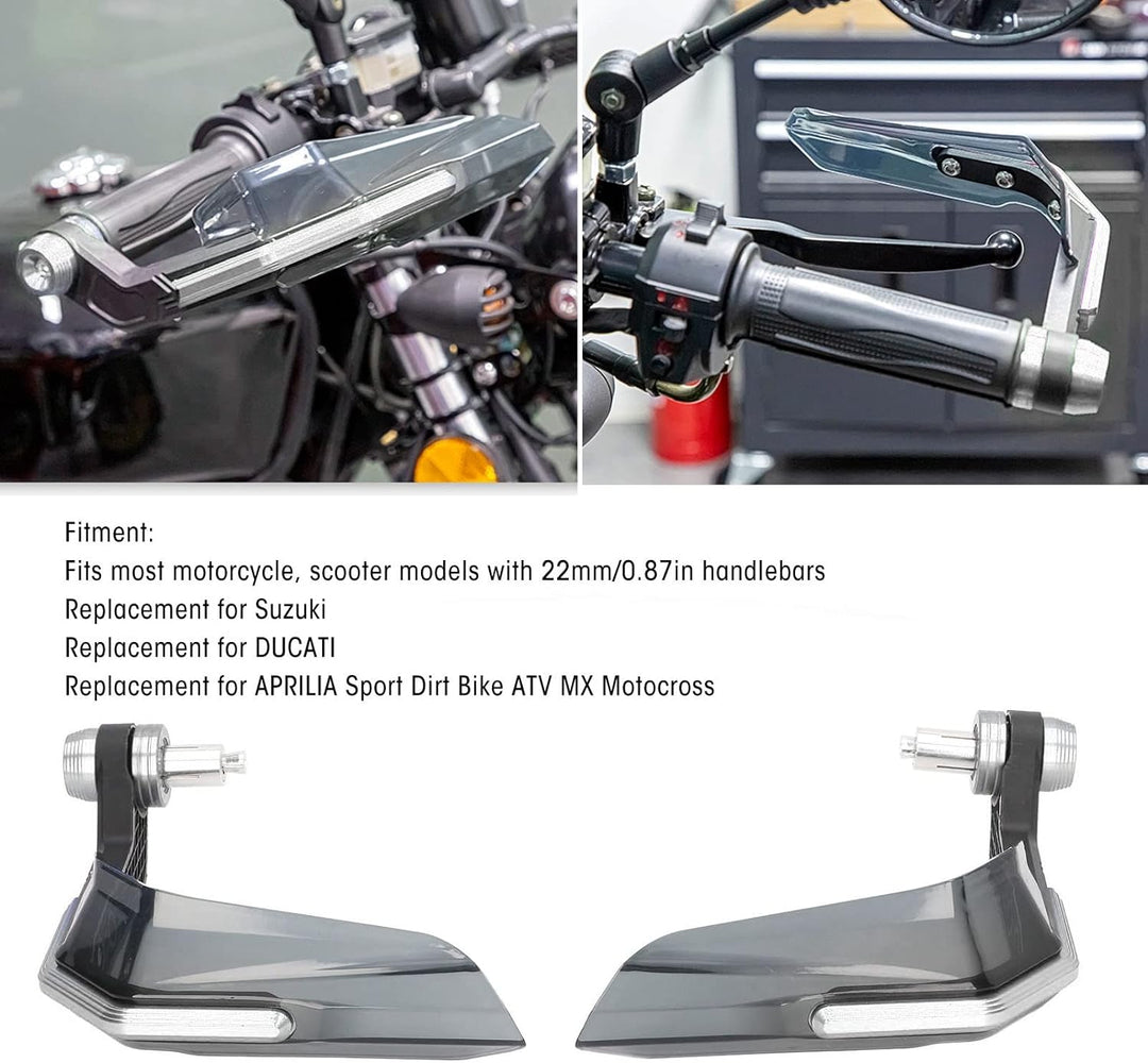 KIMISS Motorrad-Handschützer ， Powersports-Handschützer， 22mm Motorrad Handschutz Aluminiumlegierung