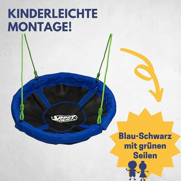 Best Sporting Nestschaukel I Gartenschaukel Ø 60, 80, 90, 100 oder 110 cm I Bis 150 kg belastbar I H