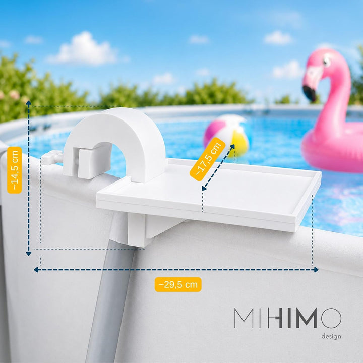 Pool Ablage Tablett für Pool Gestell Wetterfester Organizer mit Getränkehalter für Lautsprecher &amp; Ge
