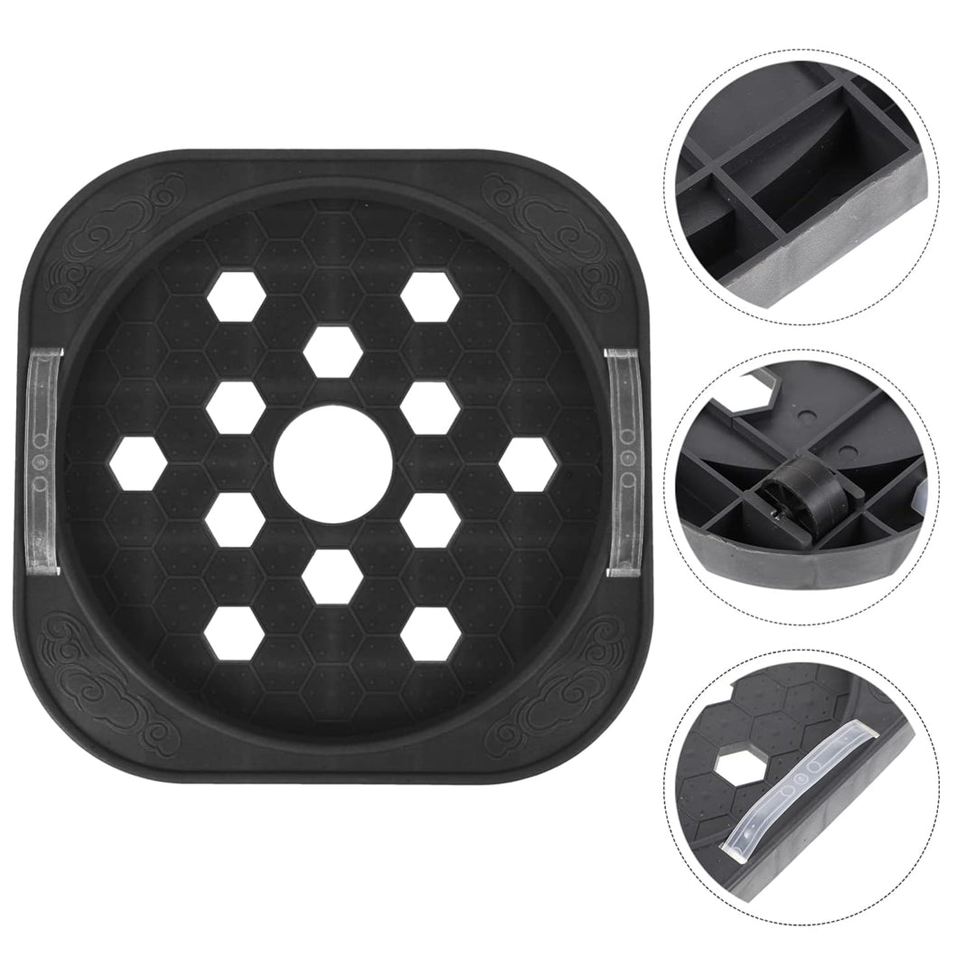 BESTonZON Gasbeh?lter Fach Gasflasche Basis Propan Tank Feste Tablett Unterst¨¹tzung Gas Tank Gas Ta