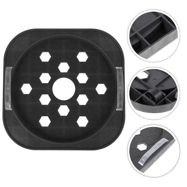 BESTonZON Gasbeh?lter Fach Gasflasche Basis Propan Tank Feste Tablett Unterst¨¹tzung Gas Tank Gas Ta