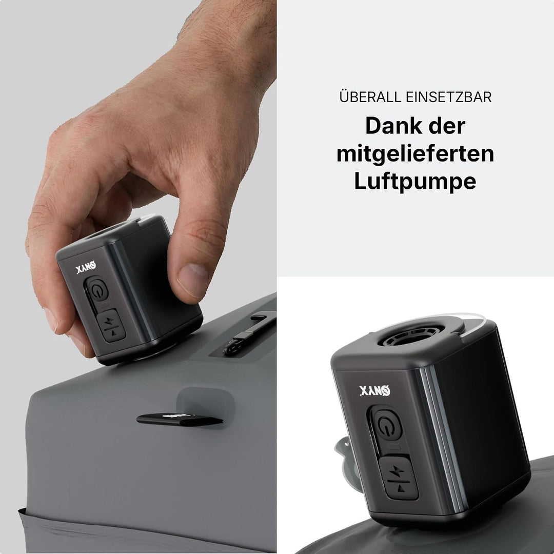 ONYX Aircube™ Vakuum Packing Cubes 2er Set – Inkl. kabelloser Vakuumpumpe – Platzsparender Koffer Or