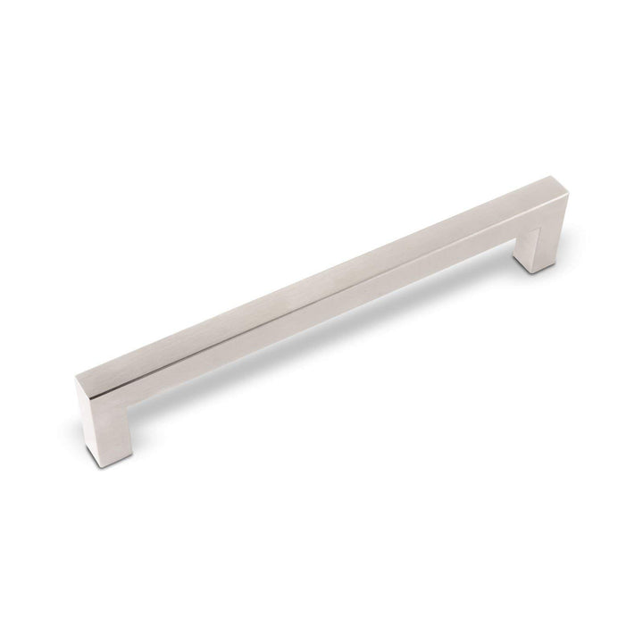 SOTECH 10 Stück Möbelgriffe E3 echt Edelstahl BA 224 mm (Profil 15 x 15 mm) Küchengriffe Relinggriff