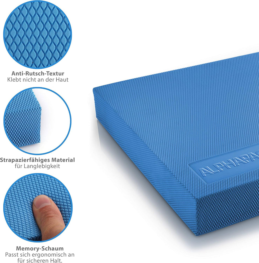 ALPHAPACE Balance Pad inkl. gratis Übungsposter - Innovatives Balance-Kissen für optimales Ganzkörpe