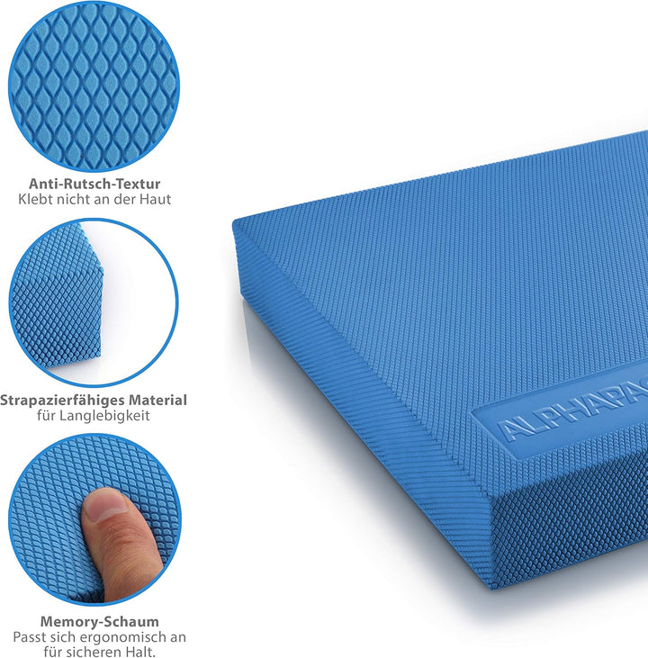ALPHAPACE Balance Pad inkl. gratis Übungsposter - Innovatives Balance-Kissen für optimales Ganzkörpe