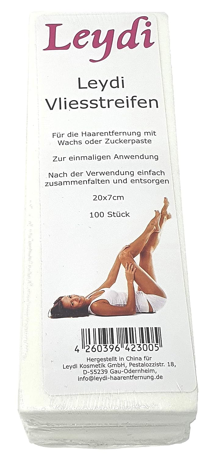 MEGA SPARANGEBOT 1200 Leydi Vliesstreifen - für die Haarentfernung mit Warmwachs und Zuckerpaste