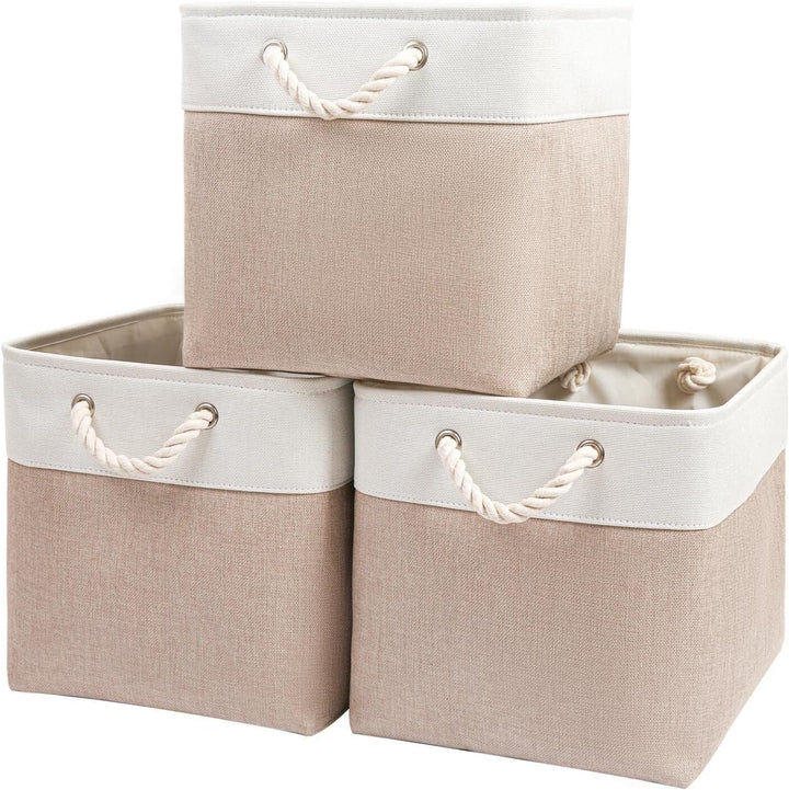 Mangata Aufbewahrungsbox,(33x38x33cm) Aufbewahrungskorb Stoff, Box in Würfel für Schrank, Regal, und