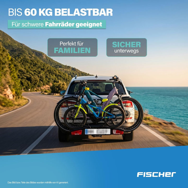 FISCHER Erweiterungssatz für Fahrradträger RoadLine Black, inklusive Montagematerial, für ein 3. Fah