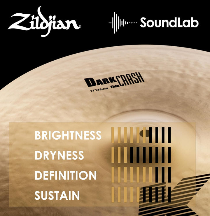 Zildjian K Zildjian Series - 17" Dark Crash Thin Cymbal 17 Zoll Dark Thin Crash, 17 Zoll Dark Thin C