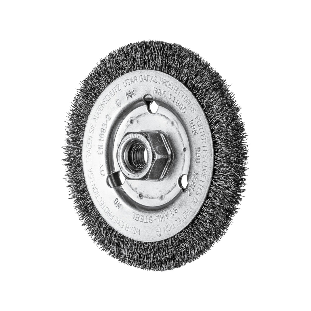 PFERD Rundbürste ungezopft RBU | Ø 125x12mm M14 Stahl-Draht-ø 0,30 | 43502301 – für Winkelschleifer