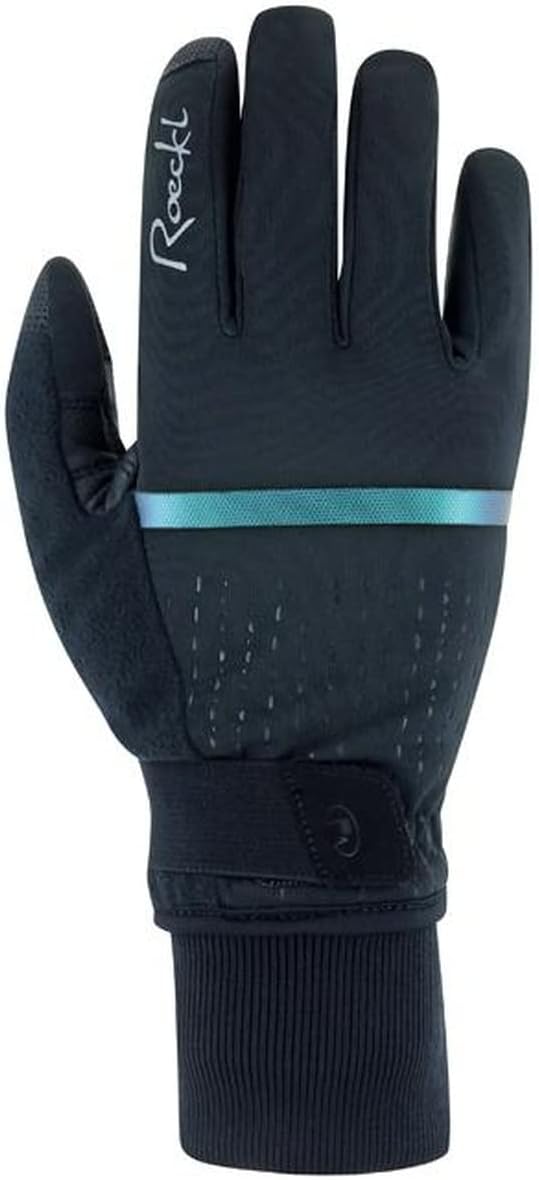 Roeckl Watou Damen Winter Fahrrad Handschuhe lang schwarz/grün 2023 6, 6