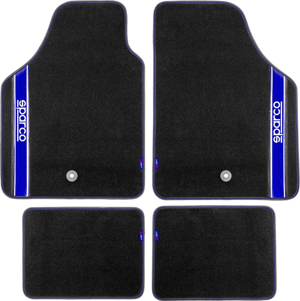 Sparco Automatten Sparco blau/schwarz (Type B) TEPPICH STRADA TEPPICH BLAU, TEPPICH STRADA TEPPICH B