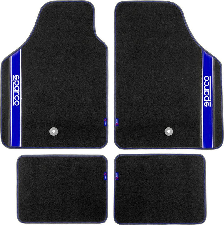 Sparco Automatten Sparco blau/schwarz (Type B) TEPPICH STRADA TEPPICH BLAU, TEPPICH STRADA TEPPICH B
