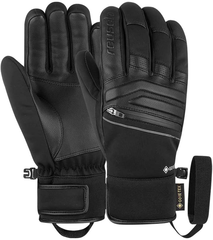 Reusch Herren Mercury Gore-tex Extra Warmer, Wasserdichter und Atmungsaktiver Skihandschuh 10 Schwar