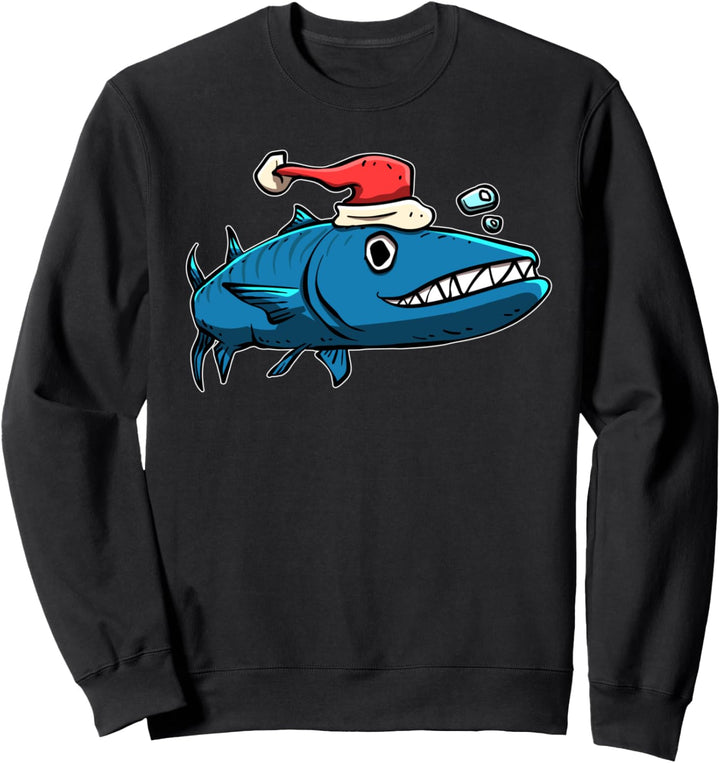 Weihnachts-Barrakuda-Bild Sweatshirt