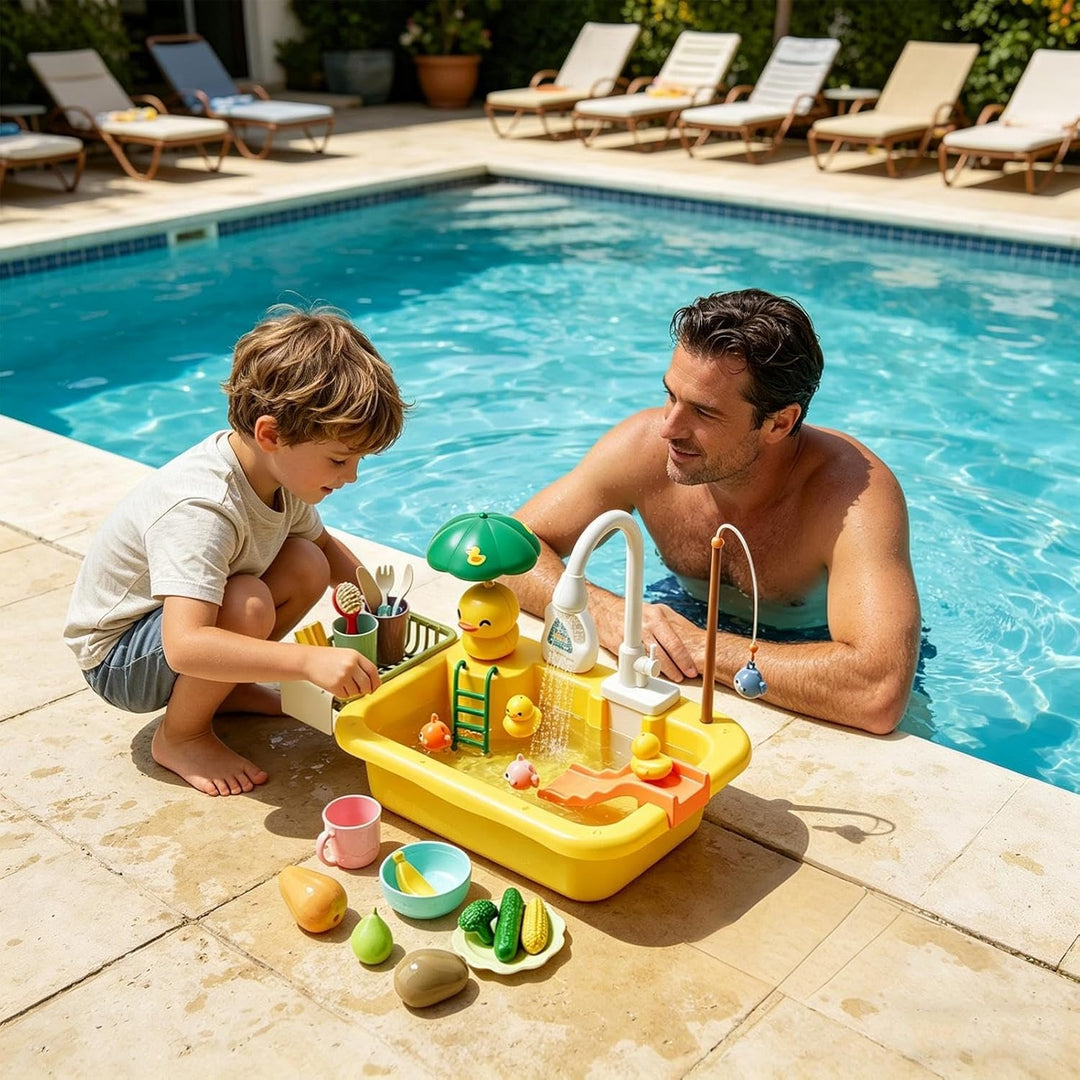 Wassertisch Für Kinder | Interaktiver Wasserspieltisch | Lustiges Sensorisches Spielset Für Kinder M