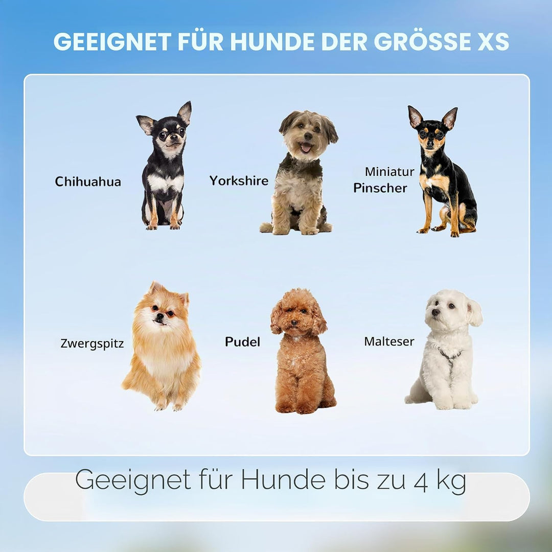 PawHut Transporttasche mit Rollen für Hunde, 2 in 1, Trolley, Rucksack für Hunde und Katzen, mit Tel