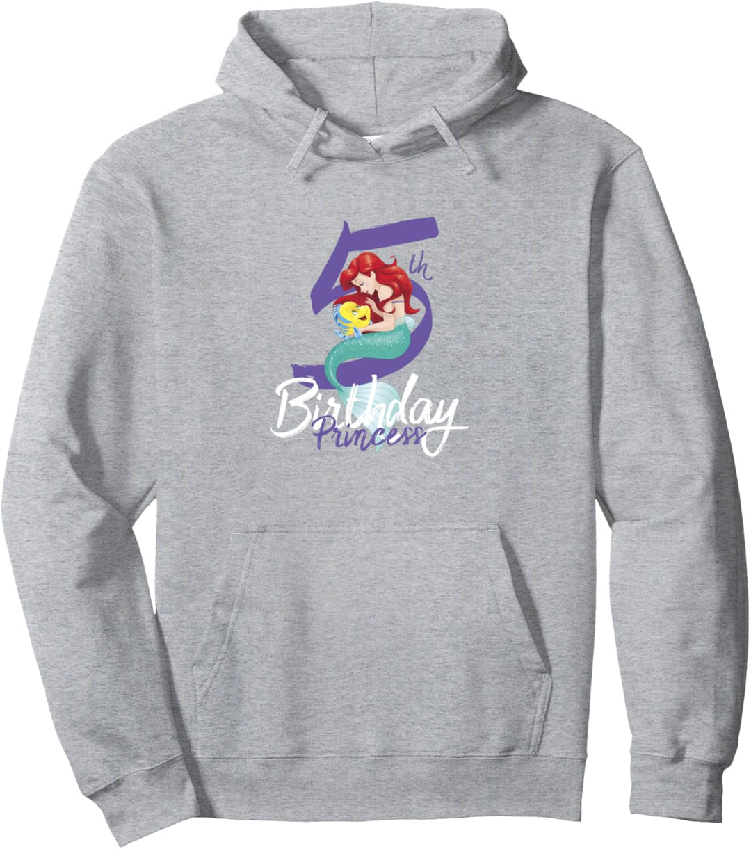 Disney Little Mermaid Ariel 5th Birthday Princess Pullover Hoodie