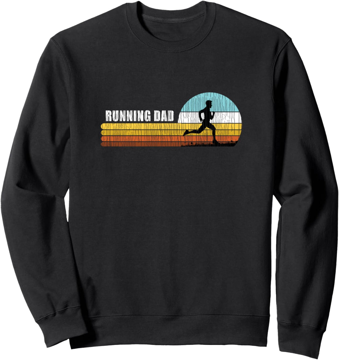 Laufendes Design-Geschenk für Väter, die laufen Sweatshirt