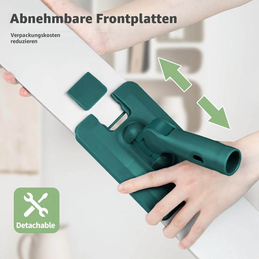 CQT Kommerzieller Flacher Mikrofaser-Bodenwischer, Reinigungssystem, 61 cm, nasses, trockenes und st