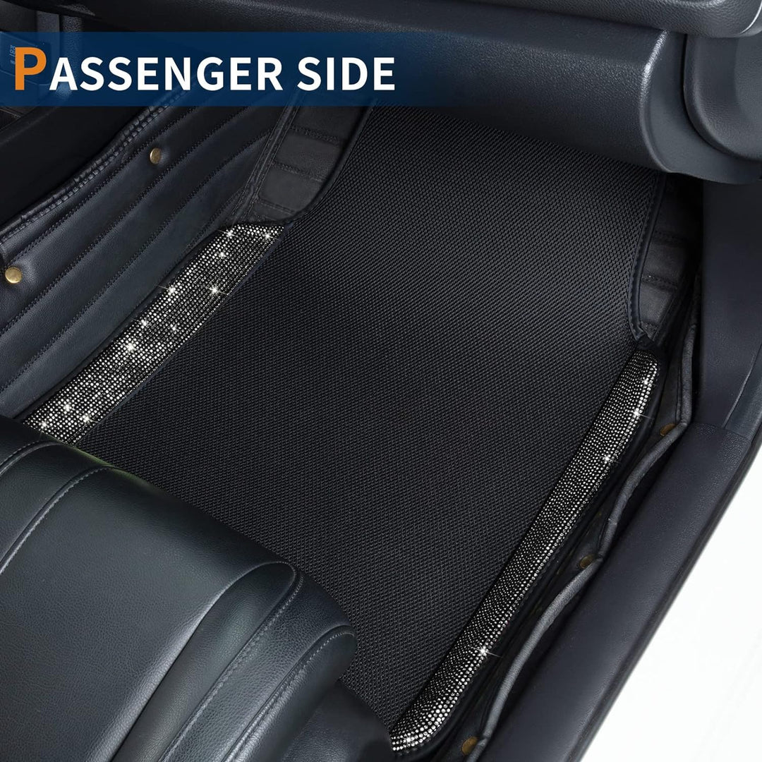eing Atmungsaktive Universal Bling Anti-Rutsch Auto Bodenmatte mit Kristall Strass für Frauen & Mädc