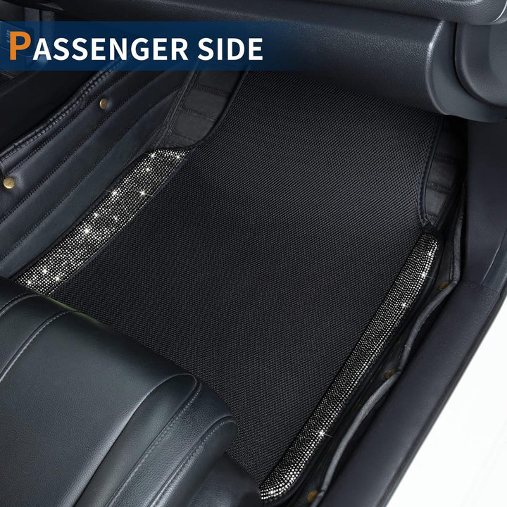 eing Atmungsaktive Universal Bling Anti-Rutsch Auto Bodenmatte mit Kristall Strass für Frauen & Mädc