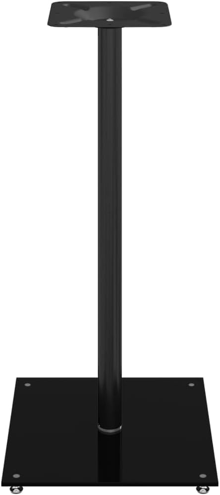 vidaXL Lautsprecher-Ständer 2 STK. Schwarz Hartglas 1 Säule 40 x 40 x 86 cm Schwarz, 40 x 40 x 86 cm