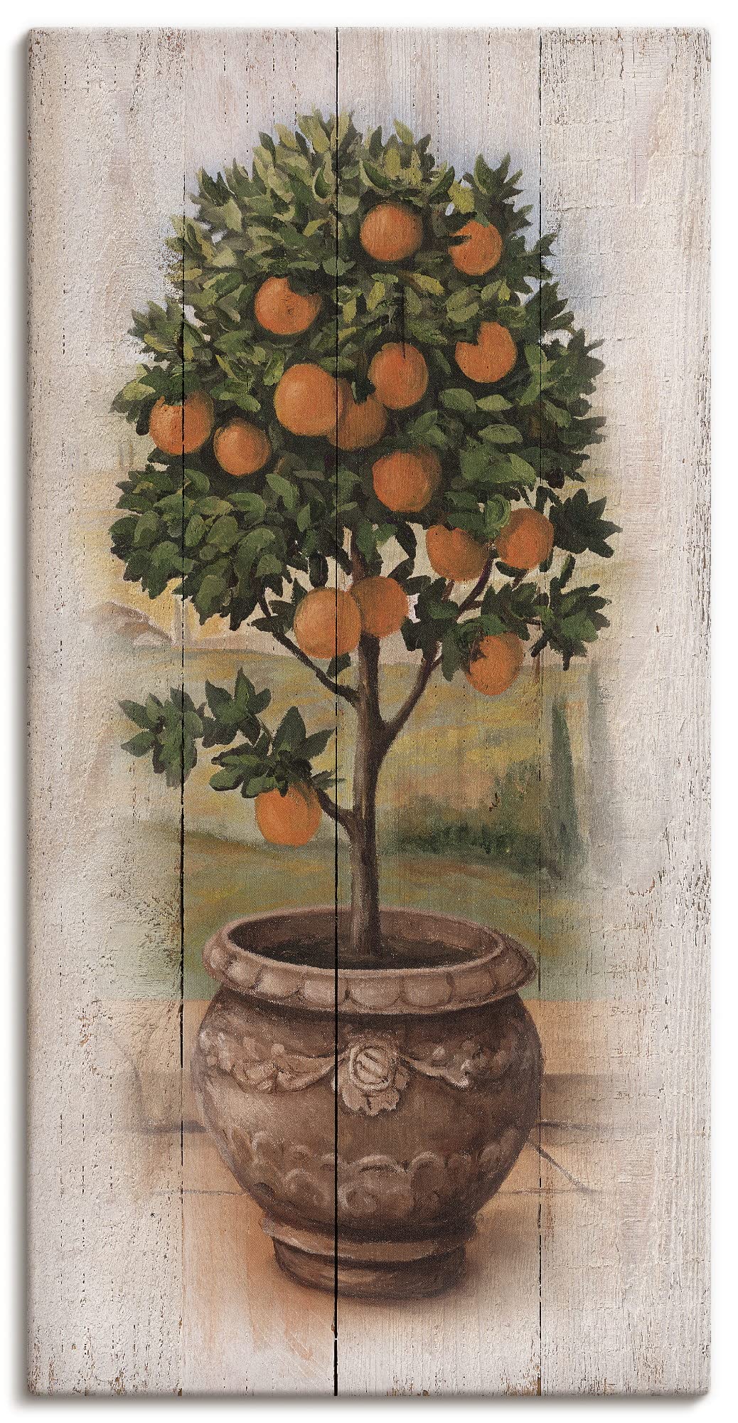 ARTland Leinwandbilder Wandbild Bild auf Leinwand 50x100 cm Pflanzen- &amp; Blumen Bäume Obstbaum U0PV O