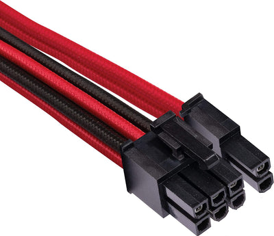 Corsair Premium Sleeved Netzteil Pro-Kabel-Set Typ4 (Generation 4-Serie) Rot/Schwarz Pro-Set Rot/Sch