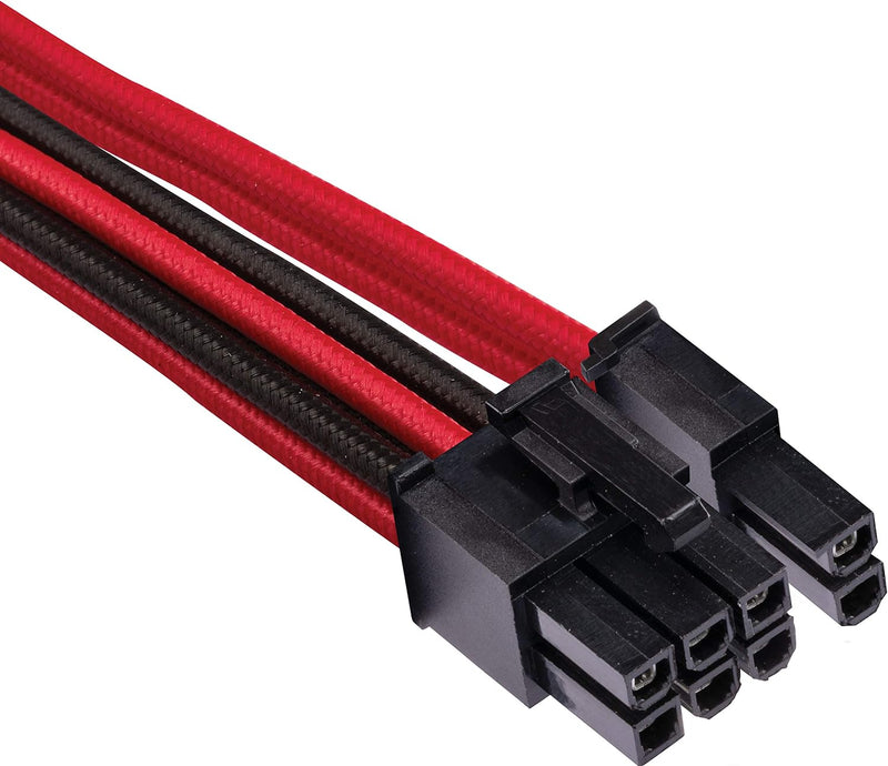 Corsair Premium Sleeved Netzteil Pro-Kabel-Set Typ4 (Generation 4-Serie) Rot/Schwarz Pro-Set Rot/Sch