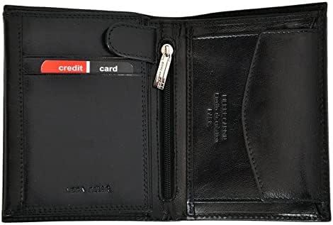Pierre Cardin Pojemny męski portfel YS520.1 326 RFID Verschluss ohne Clip Elegantes Schwarz, Verschl