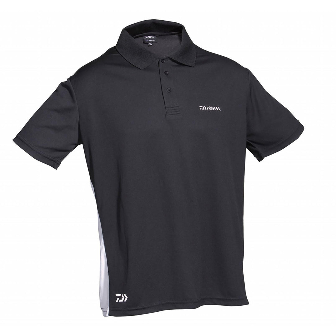 DAIWA Poloshirt weiss/schwarz XXL